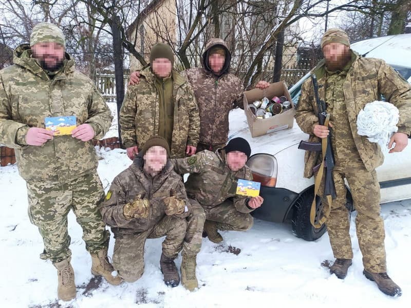 Smiling soldiers